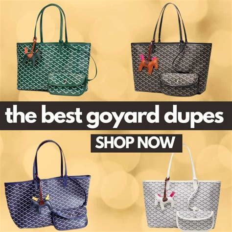 goyard tote dupe|bags that look like goyard.